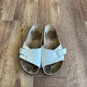 Birkenstock Birki’s white sandals